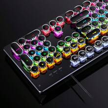 YINDIAO YINDIAO Mechanical Keyboard, Green Axis Wired USB Esports Game Computer, Laptop Universal Device