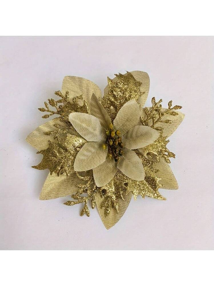 10 fiori artificiali di orchidee artificiali in seta, con gambo lungo 96,5 cm, decorazione interna ed esterna per matrimoni in famiglia, uffici, feste, festival (giallo