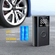 Inflador De Aire Portátil Recargable - Negro - Ver 4