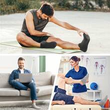 Deefly 3 雙防滑瑜珈襪(附握把)適合家庭、醫院、健身、芭蕾、皮拉提斯 - 彩色 - 查看 6