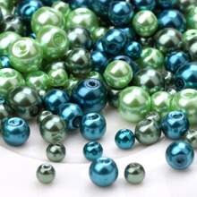 Tròn Ngọc trai Giả Bao mỏng Ly 4MM 6mm 8mm Kích thước hỗn hợp Lỏng lẻo Spacer Hạt DIY Làm đồ trang sức Đối với Thủ công mỹ nghệ Mặc hàng ngày - Ba kích cỡ, hỗn hợp nhiều màu sắc - Xem 18