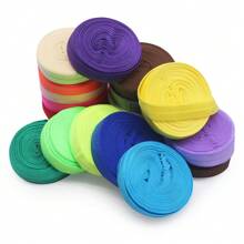 SEMINI 5 Yards/lot 5/8"15mm Elastic Ribbon Solid FOE Fold Over Elastics Spandex Satin Band Lace Sewing Trim DIY Pick color - 5 Yards - View 2