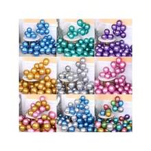 50 件金色金屬氣球適合生日、婚禮、週年紀念、慶典、新娘送禮會、拍照道具、派對裝飾 - 藍色 - 查看 2