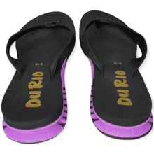 DU RIO Women Flip-Flops - 紫色 - 查看 3