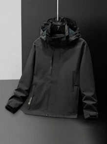 2023全新款戶外防風防水男士帽風衣,適用於休閒、徒步旅行、旅遊和運動健身服