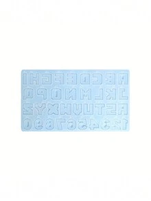 流沙像素字母矽膠模具,26入數字和字母像素模具,diy手工裝飾,大寫字母 - 流沙像素字母矽膠模具 - 查看 3