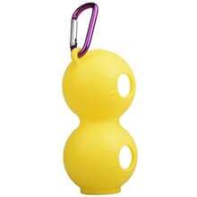 1入組矽膠高爾夫球套+2入組高爾夫球保護套矽膠套,可裝載雙顆高爾夫球 - 黃色 - 查看 4