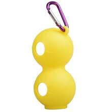 1入組矽膠高爾夫球套+2入組高爾夫球保護套矽膠套,可裝載雙顆高爾夫球 - 黃色 - 查看 3