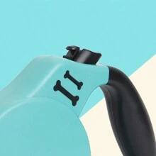 1 件加固耐用可伸縮皮帶,帶手柄,適合戶外旅行和散步,雙開口設計,適合小型犬 - 綠色 - 查看 5