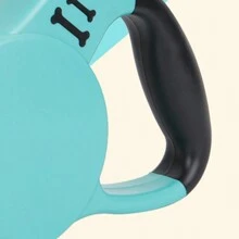 1 件加固耐用可伸縮皮帶,帶手柄,適合戶外旅行和散步,雙開口設計,適合小型犬 - 綠色 - 查看 3