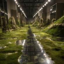 森林綠色人造苔蘚 - 非常適合童話花園、玻璃容器和工藝品!綠色蘭花泥炭蘚,長纖維乾苔蘚,適用於多肉植物花園花盆和爬行動物 - 綠色 - 查看 6