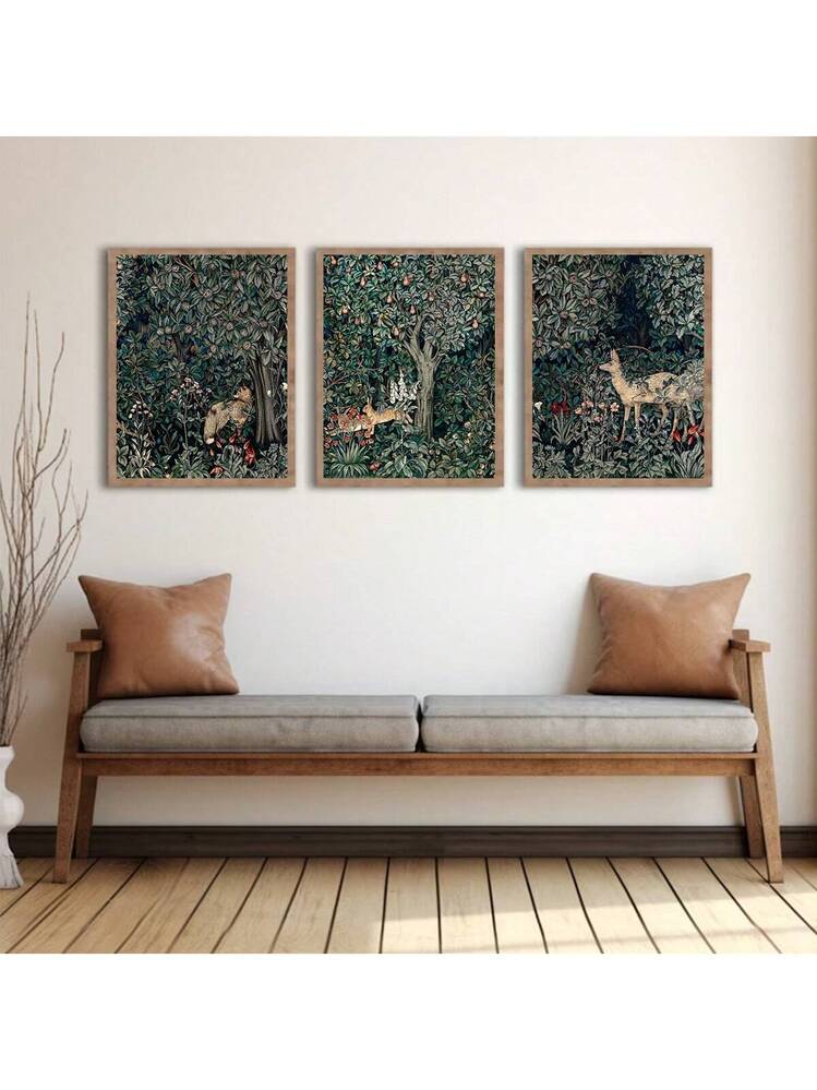 Set di 4 poster artistici da parete botanici neutri, decorazione minimalista beige con piante, decorazione da parete vintage per casa, cucina, camera da letto (20 x 25 cm, senza cornice