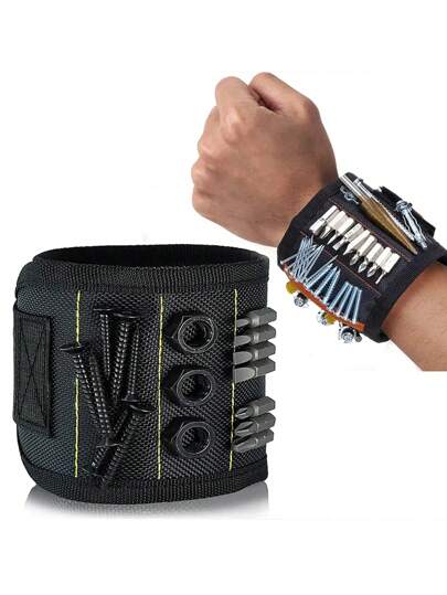 Herramienta Definitiva De Bricolaje: Pulsera Magnética Para Sostener Tornillos, Clavos, Brocas - Regalo Perfecto Para El Hombre Práctico, Hombres, Mujeres Y Papá - Color Al Azar