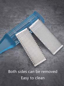 1pc Foot Grinding Tool, Foot File, Dead Skin Remover, Callus Remover, Double-Sided Stainless Steel Foot Rasp For Foot Heel And Callus Removal - Green - View 6