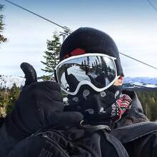 Ski Goggles OTG - Over Glasses Snow/Snowboard Goggles for Men, Women & Youth - Outdoor Sport Glasses Motocross Safety Glasses-100% UV Protection - 白色 - 查看 6