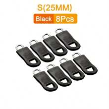 8pcs Clothing Zipper Heads Alloy Rubber Zip Pull Replacements, For Luggage, Backpack, Coats - Multicolor - View 3