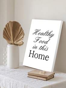 3Pcs Home Healthy Food Kitchen Kill Hungry Funny Slogans Poster Art Canvas Print Home Decoration For Kitchen And Dining Room 3 Sizes - White - View 1