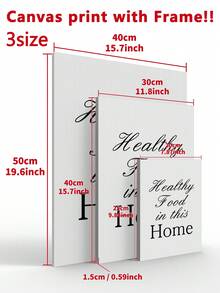 3Pcs Home Healthy Food Kitchen Kill Hungry Funny Slogans Poster Art Canvas Print Home Decoration For Kitchen And Dining Room 3 Sizes - White - View 4
