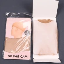 2pcs Invisible HD Wig Caps for Lace Front Wigs - Transparent Stocking Caps for Women - Wig Accessories for a Natural Look (1 Pack 2 Pcs)