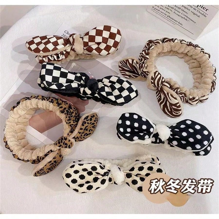 1pc Face Washing Hair Band With Bow, AntiMoisture, Special Designed