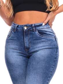 PATRIA BRASIL Women Jeans - 深色洗 - 查看 2