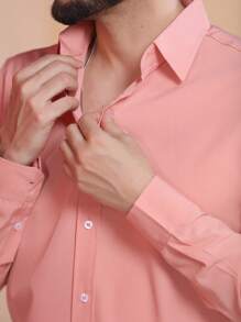 Men Shirts - Dusty Pink - View 1
