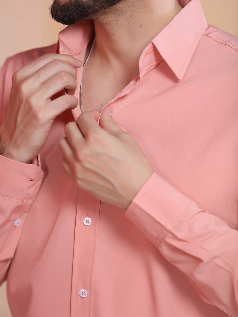 Men Shirts - Dusty Pink - View 1