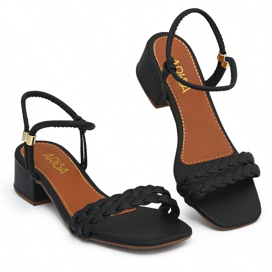 Women Heeled Sandals - Black - View 1