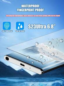 4-In-1 Set Of 2pcs Curved High-Definition Tempered Glass Screen Protectors + 2pcs High-Definition Lens Protectors, 9H Hardness, Anti-Drop, Anti-Scratch, Waterproof Compatible With Samsung Galaxy S21/S22/S23/S24 Ultra, Galaxy S24 FE, Galaxy S25 Ultra, S25 Gift For Birthday, Family, Friends Phone Screen Protector, Phone Accessories