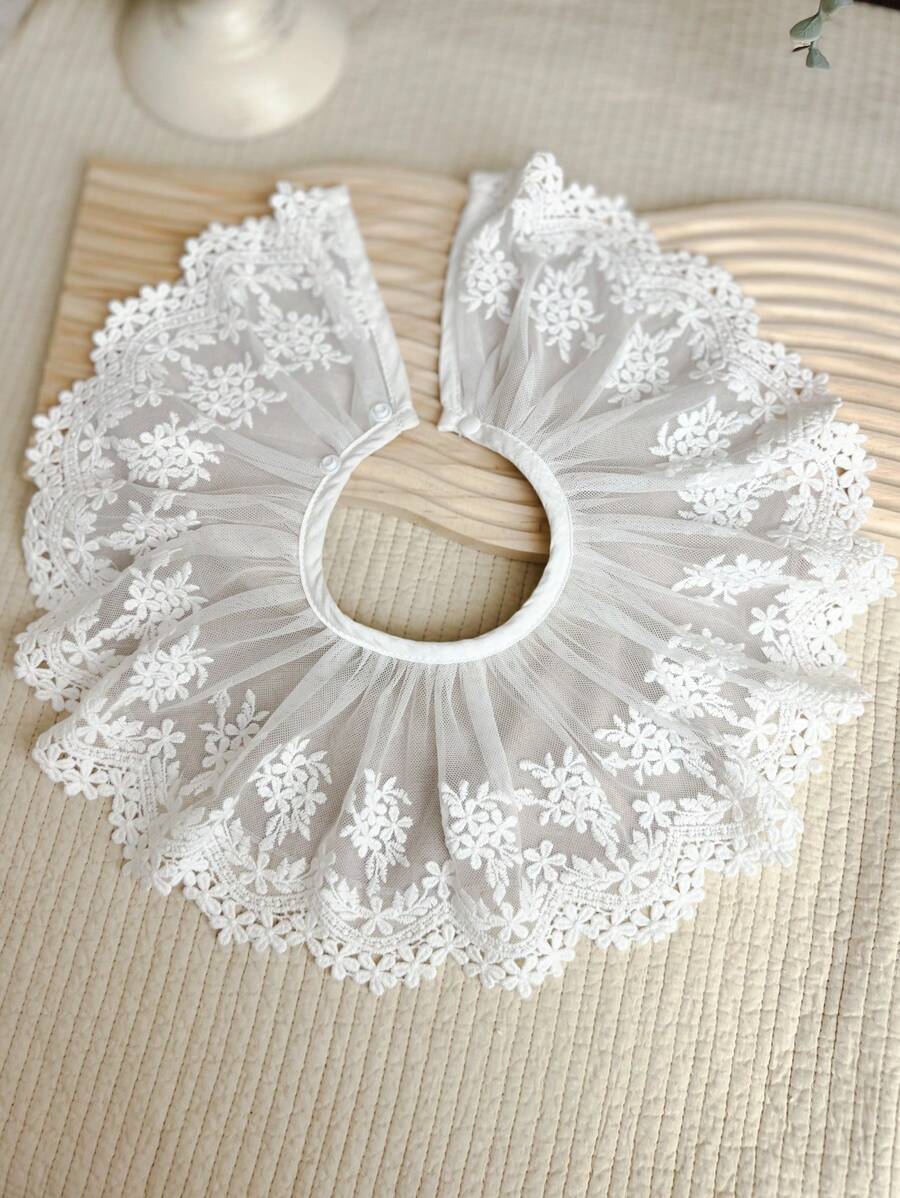 1pc Baby Adjustable 2-Level Waterproof Saliva Bib, Elegant For Everyday Outdoor Use