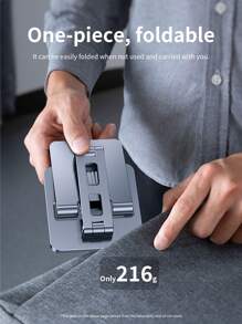 KOOLIFE 10吋平板電腦支架，桌面手機支架，鋁合金金屬底座支架，兼容iPad Pro/Air 5/Mini，與蘋果/華為/小米等品牌通用 - 槍色 - 查看 4