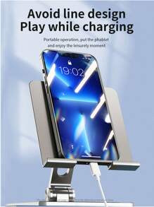 KOOLIFE 10吋平板電腦支架，桌面手機支架，鋁合金金屬底座支架，兼容iPad Pro/Air 5/Mini，與蘋果/華為/小米等品牌通用 - 槍色 - 查看 8