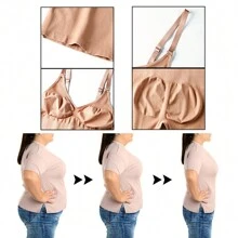 Women Shapewear Bodysuits - Apricot - View 4
