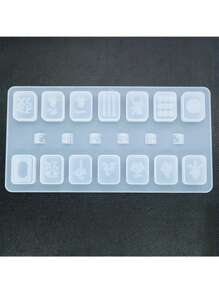 DIY 矽膠麻將模具，麻將裝飾，配飾裝飾工具，樹脂黏土模具，手作麻將模具，手工藝品製作材料，肥皂 - 十三么模具 - 查看 4