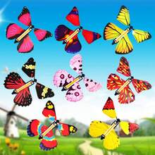 (1 Set / 10 Piezas) Trucos Mágicos De Mariposas Voladoras De Colores - Color Aleatorio - Multicolor - Ver 7