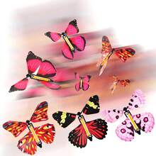 (1 Set / 10 Piezas) Trucos Mágicos De Mariposas Voladoras De Colores - Color Aleatorio - Multicolor - Ver 5