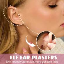 1pc Elf Ear Tape, Anti-Wind Ear, Shows Small Face, Invisible Breathable, Waterproof, Ear Correcting Sticker, Transparent,Back To School,Travel Holiday Essentials,Hair Accessories For Women,Slick Back Brush,Barber Accessories,Hair Dryer - Clear - View 7
