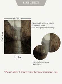 9入組復古牆藝術印花法國鄉村印花圖片,鄉村農舍油畫畫布海報,古典人物藝術畫,花卉藝術印花,北歐牆海報,客廳臥室牆壁裝飾(不含相框) - 彩色 - 查看 2