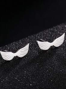 1 Paar Edelstahl-ohrstecker In Tier-, Schneeflocken-, Stern-, Mond- Und Herzform Für Damen, Niedlicher Miniatur-ohrschmuck, Geburtstags- Und Weihnachtsgeschenk