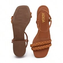 Women Heeled Sandals - Lạc đà - Xem 4