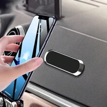 磁力車用手機支架,可用於手機通用支架、汽車空調口安裝,附有gps條,適用於汽車手機支架 - 銀色 - 查看 1