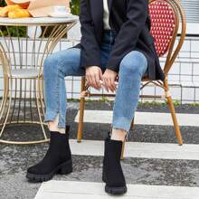 Botines y botitas para mujeres - Ante negro - Ver 6