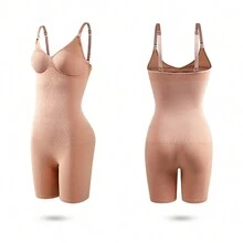 Women Shapewear Bodysuits - Apricot - View 3