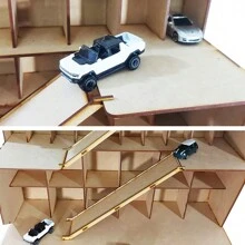 Organizador Estacionamiento  Para carritos Hasta 64 Piezas - Beis - Ver 2