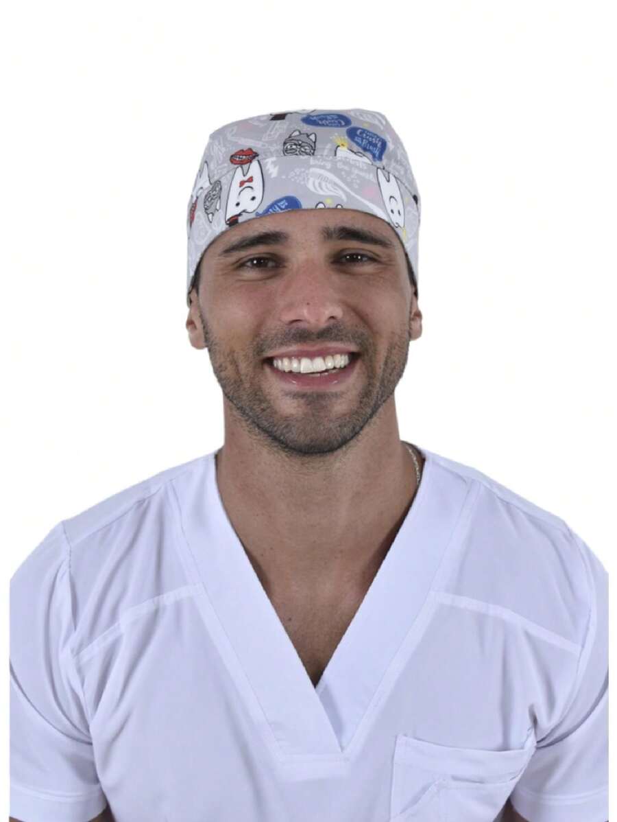 SOULMATE Gorro Médico Quirúrgico Para Hombre - Gris de Muelas - Ver 1