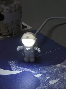 1 Usb 太空人 Led 燈太空人夜燈閱讀燈柔性軟管太空人燈筆記型電腦鍵盤照明檯燈