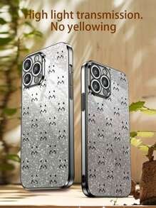 1 个粉色镀层 Tpu 蝴蝶图案防摔手机壳和 1 个粉色渐变闪光卡纸/带闪光手机壳/腕带手机壳/趣味手机壳（兼容 iPhone、、、Oppo、Redmi） - 粉色 - 查看 9