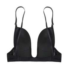 Brasier Bra Escote Profundo En U Push Up - Negro - Ver 3