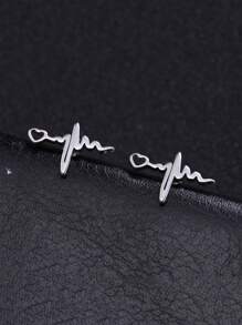 1 Paar Edelstahl-ohrstecker In Tier-, Schneeflocken-, Stern-, Mond- Und Herzform Für Damen, Niedlicher Miniatur-ohrschmuck, Geburtstags- Und Weihnachtsgeschenk