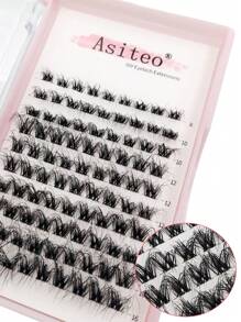 Asiteo DIY 簇状睫毛 90 件 自然分段睫毛束 睫毛延长 单根睫毛 睫毛束 睫毛簇、睫毛簇、单根睫毛、睫毛、假睫毛 - 黑色 - 查看 8
